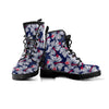 White Hibiscus Tropical Floral Hawaiian Print Women's Boots-grizzshop