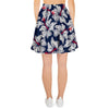 White Hibiscus Tropical Floral Hawaiian Print Women's Skirt-grizzshop