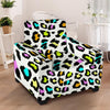 White Leopard Armchair Cover-grizzshop