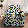 White Leopard Armchair Cover-grizzshop