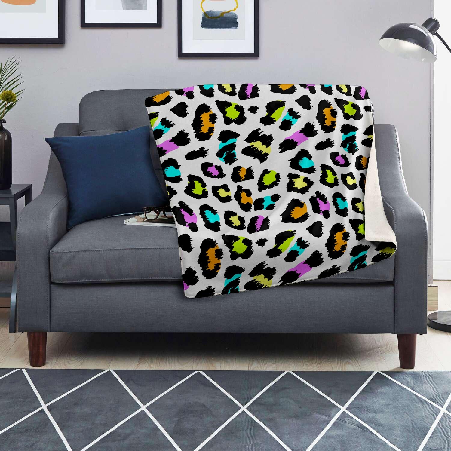 White Leopard Blanket-grizzshop