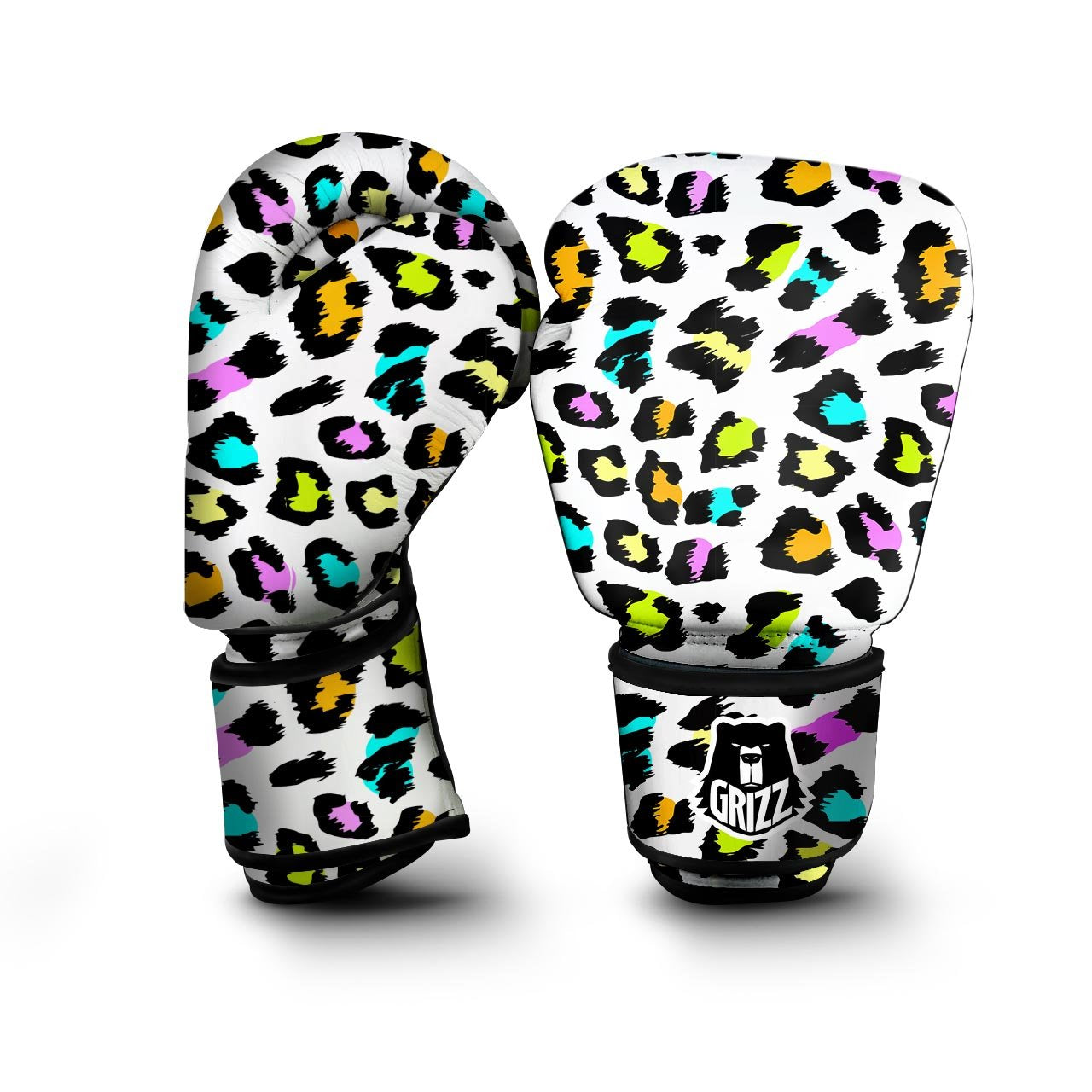 White Leopard Boxing Gloves-grizzshop