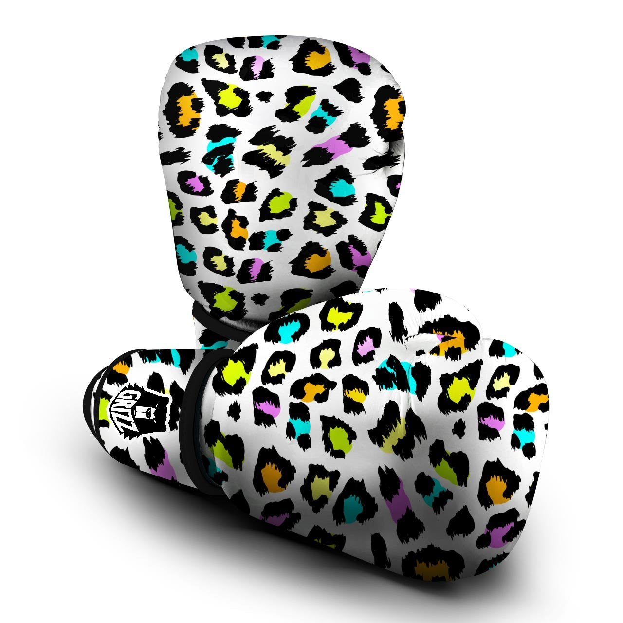 White Leopard Boxing Gloves-grizzshop