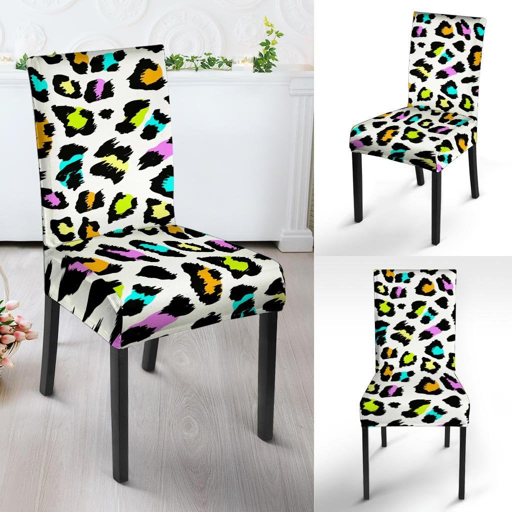 White Leopard Chair Cover-grizzshop