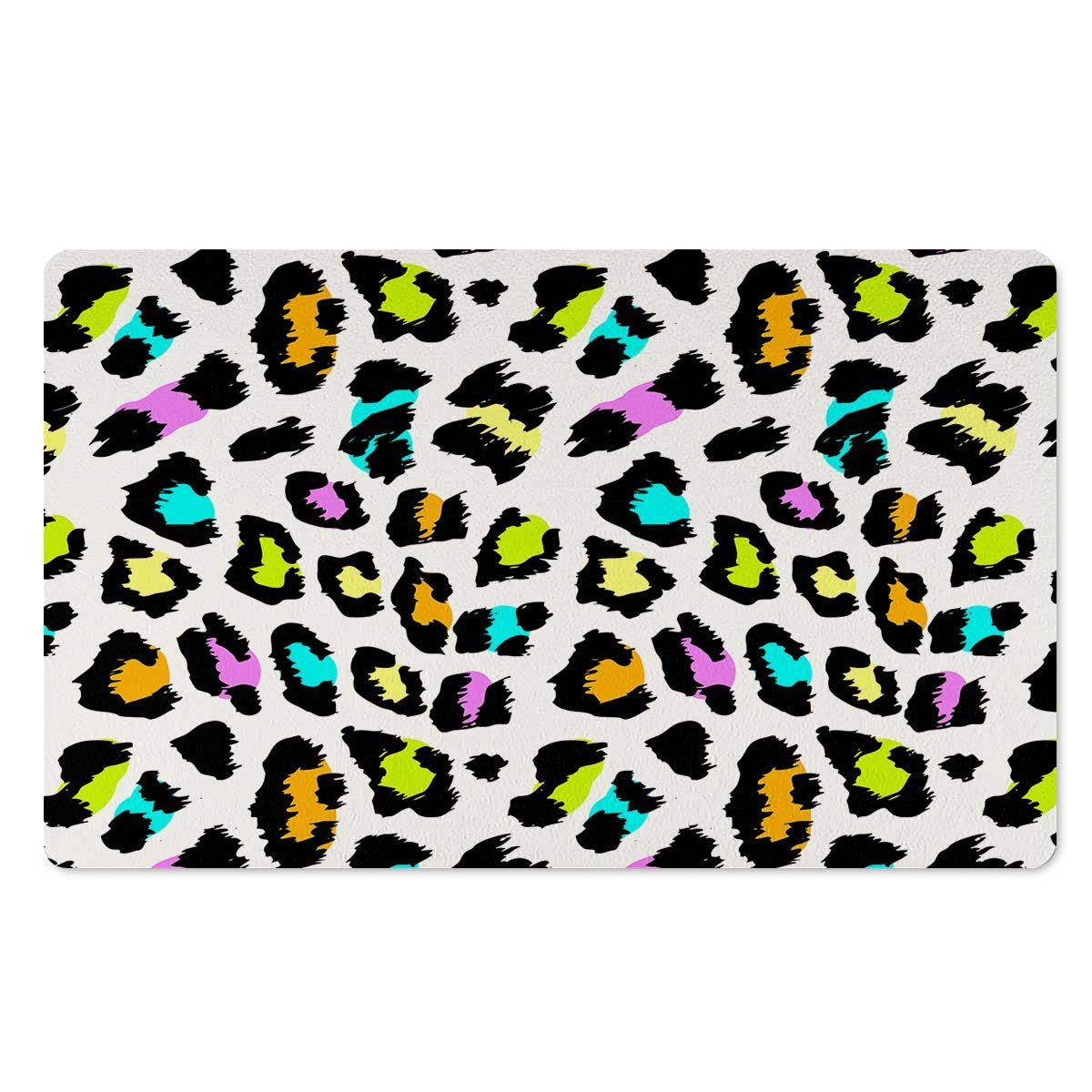 White Leopard Door Mat-grizzshop