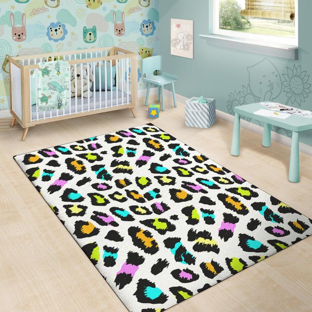 White Leopard Floor Mat-grizzshop