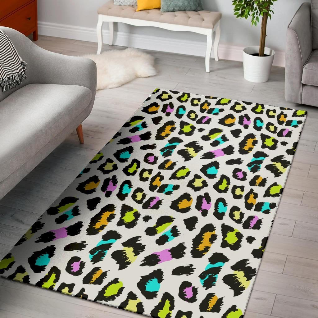 White Leopard Floor Mat-grizzshop