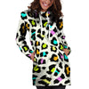 White Leopard Hoodie Dress-grizzshop