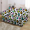 White Leopard Loveseat Cover-grizzshop