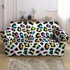 White Leopard Loveseat Cover-grizzshop