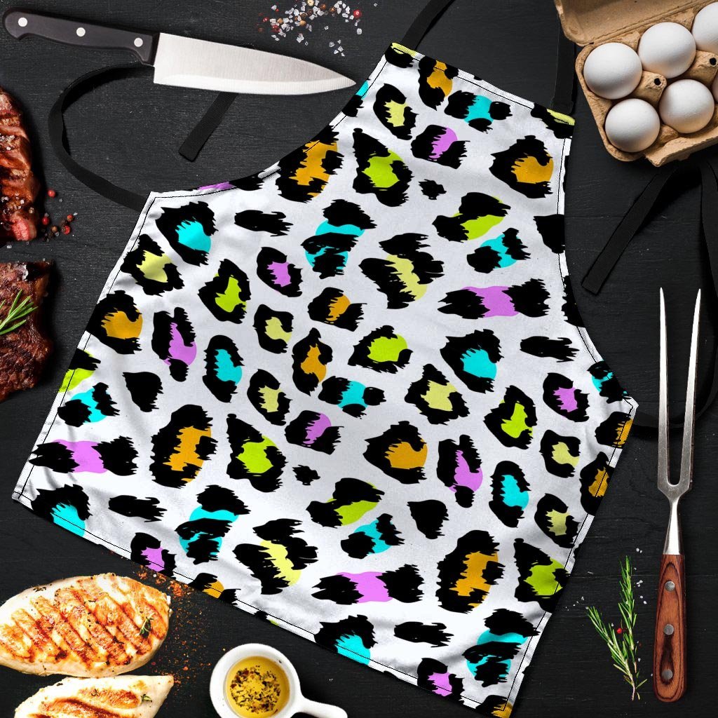 White Leopard Men's Apron-grizzshop