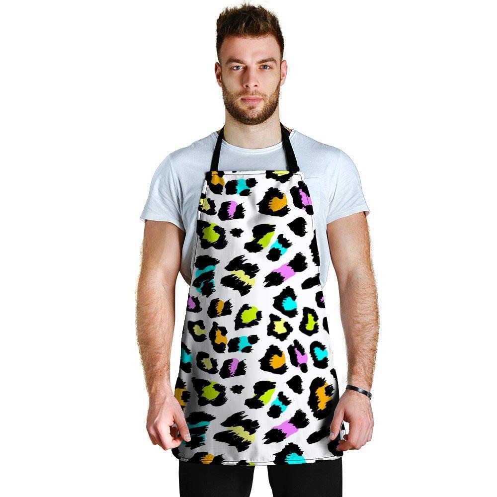 White Leopard Men's Apron-grizzshop