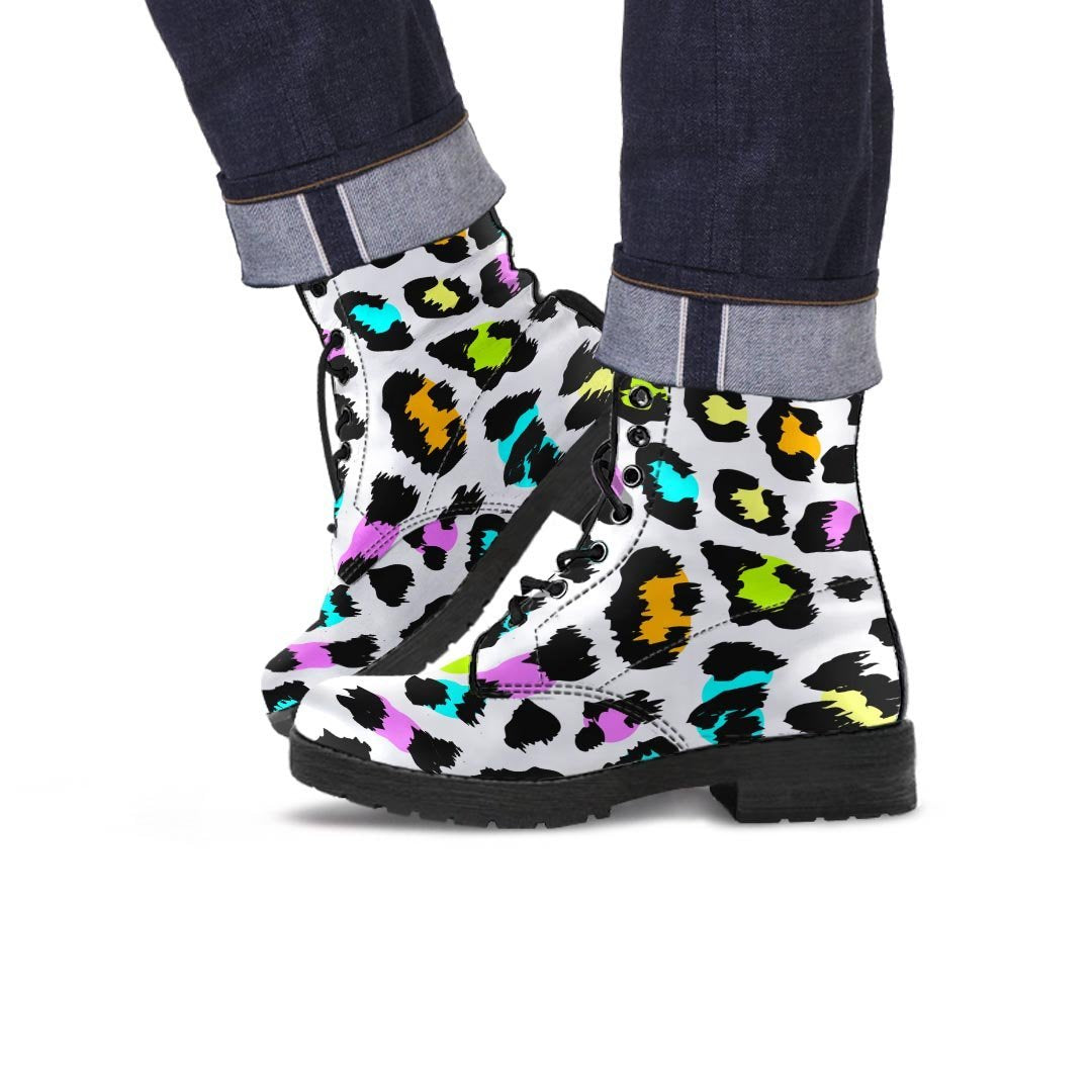 White Leopard Men's Boots-grizzshop