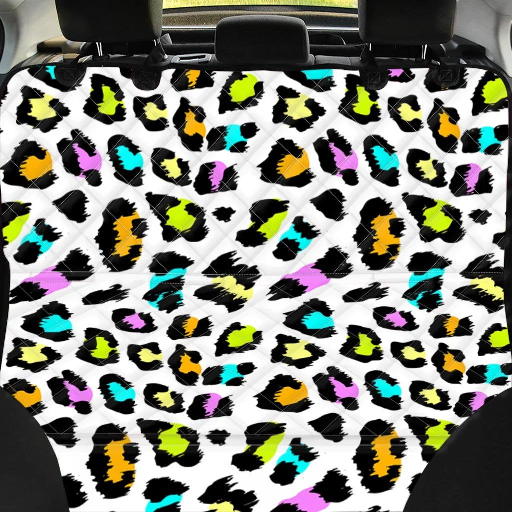 White Leopard Pet Car Seat Cover-grizzshop