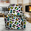 White Leopard Recliner Cover-grizzshop