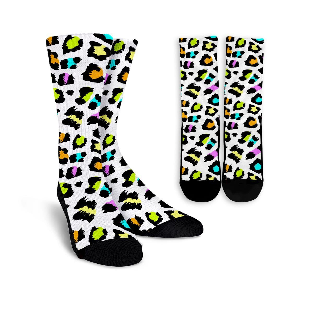 White Leopard Unisex Socks-grizzshop