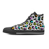 White Leopard Women's High Top Shoes-grizzshop