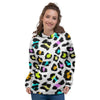 White Leopard Women's Hoodie-grizzshop