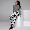 White Leopard Women's Joggers-grizzshop