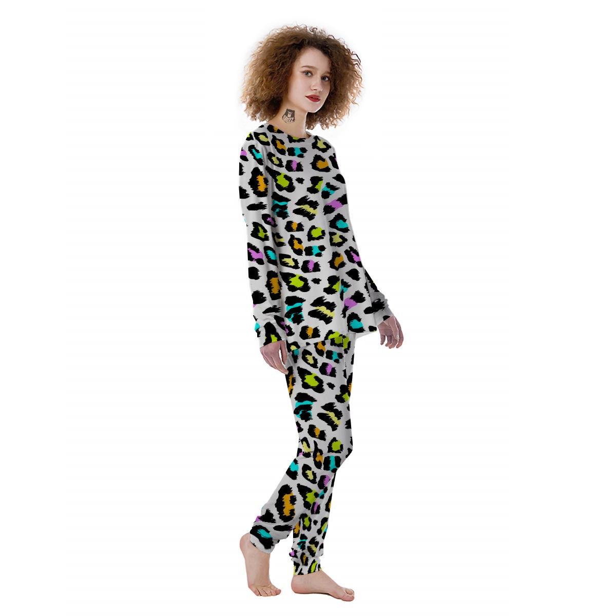 White Leopard Women's Pajamas-grizzshop