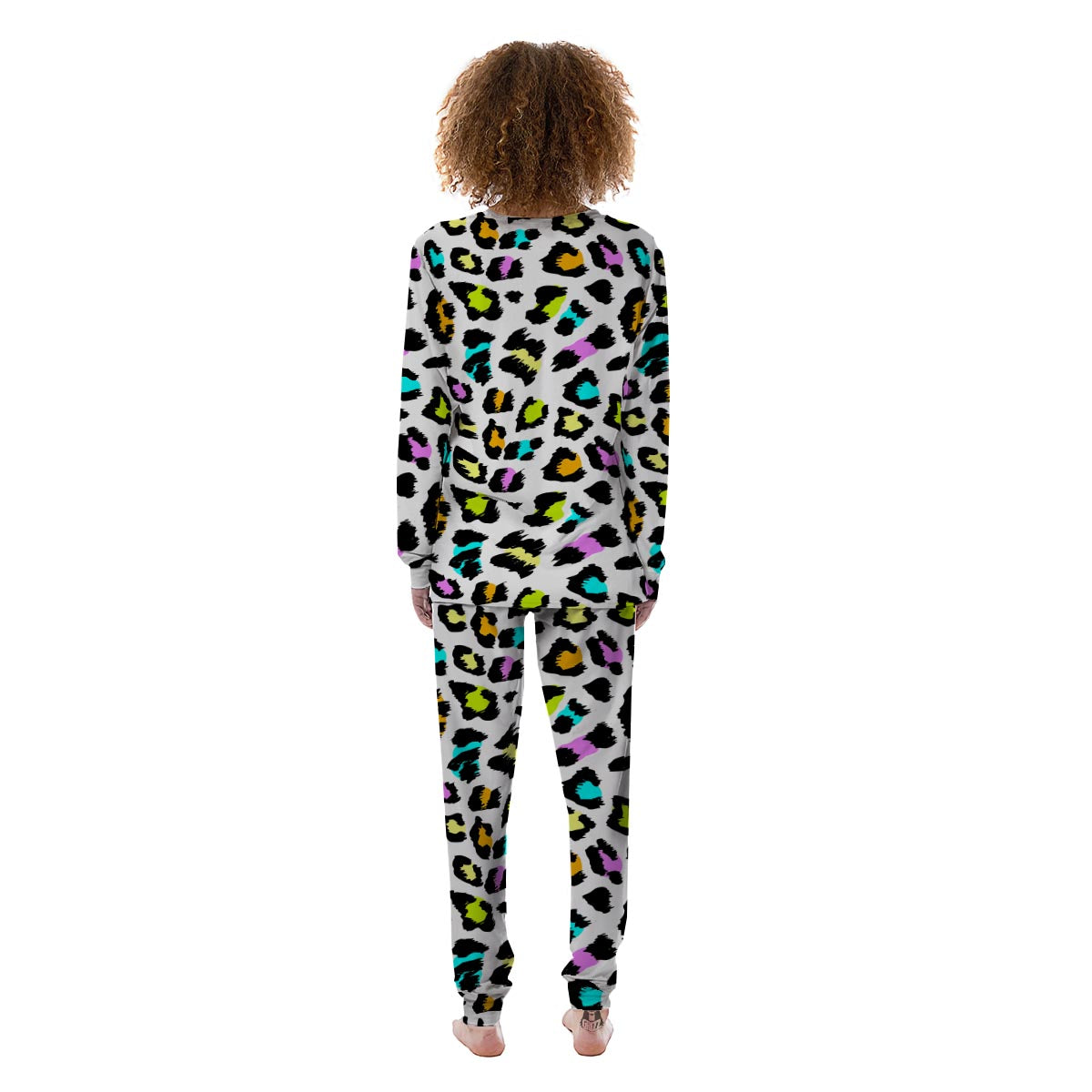 White Leopard Women's Pajamas-grizzshop