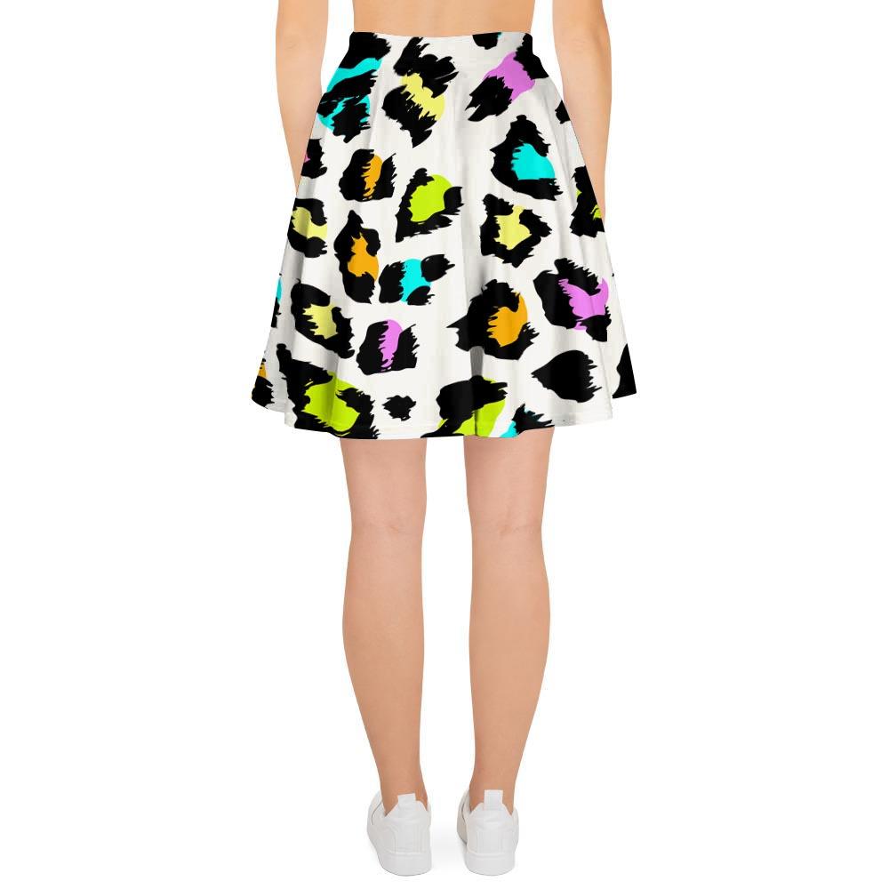 White Leopard Women's Skirt-grizzshop