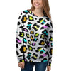 White Leopard Women's Sweatshirt-grizzshop