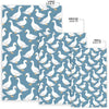 White Mallard Duck Pattern Print Floor Mat-grizzshop