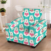 White Mama Bear Armchair Cover-grizzshop