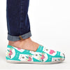 White Mama Bear Canvas Shoes-grizzshop