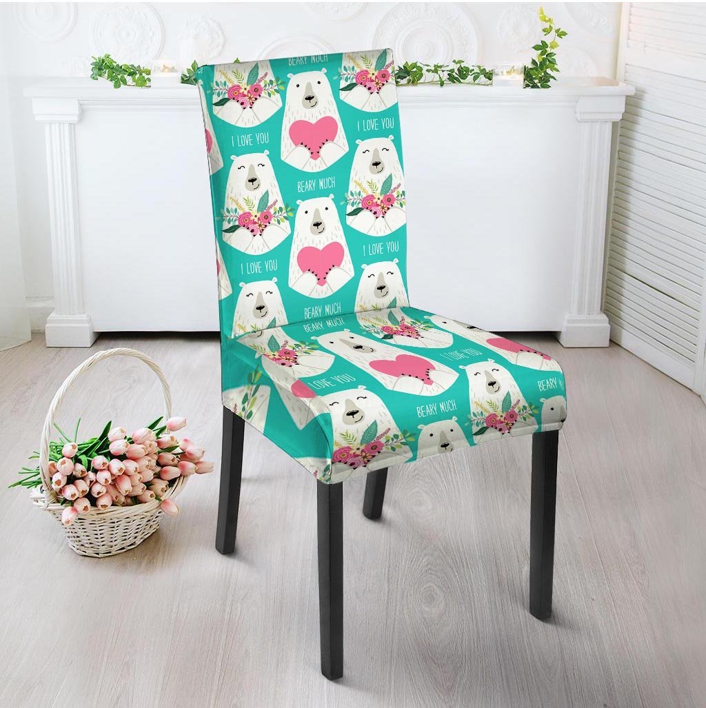 White Mama Bear Chair Cover-grizzshop