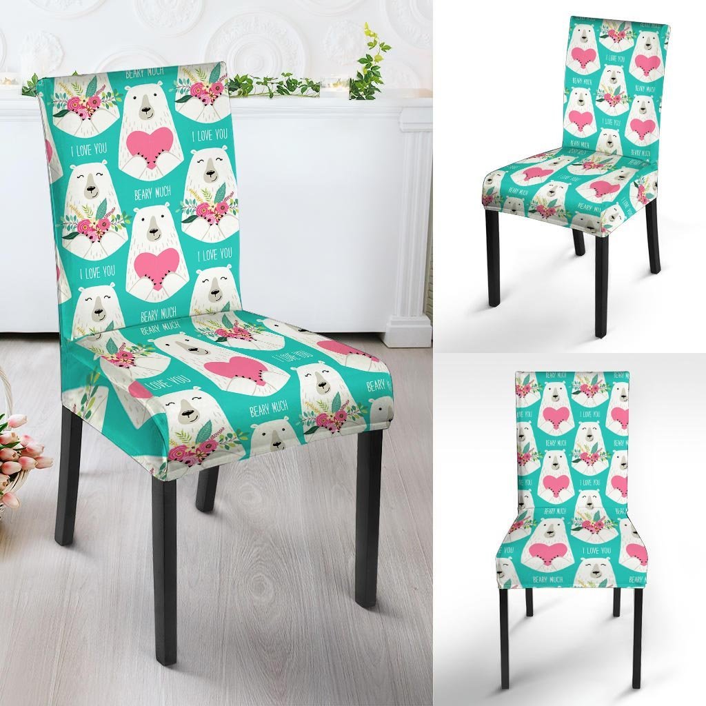 White Mama Bear Chair Cover-grizzshop