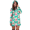 White Mama Bear Hoodie Dress-grizzshop