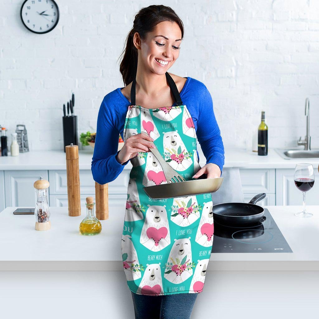 White Mama Bear Women's Apron-grizzshop