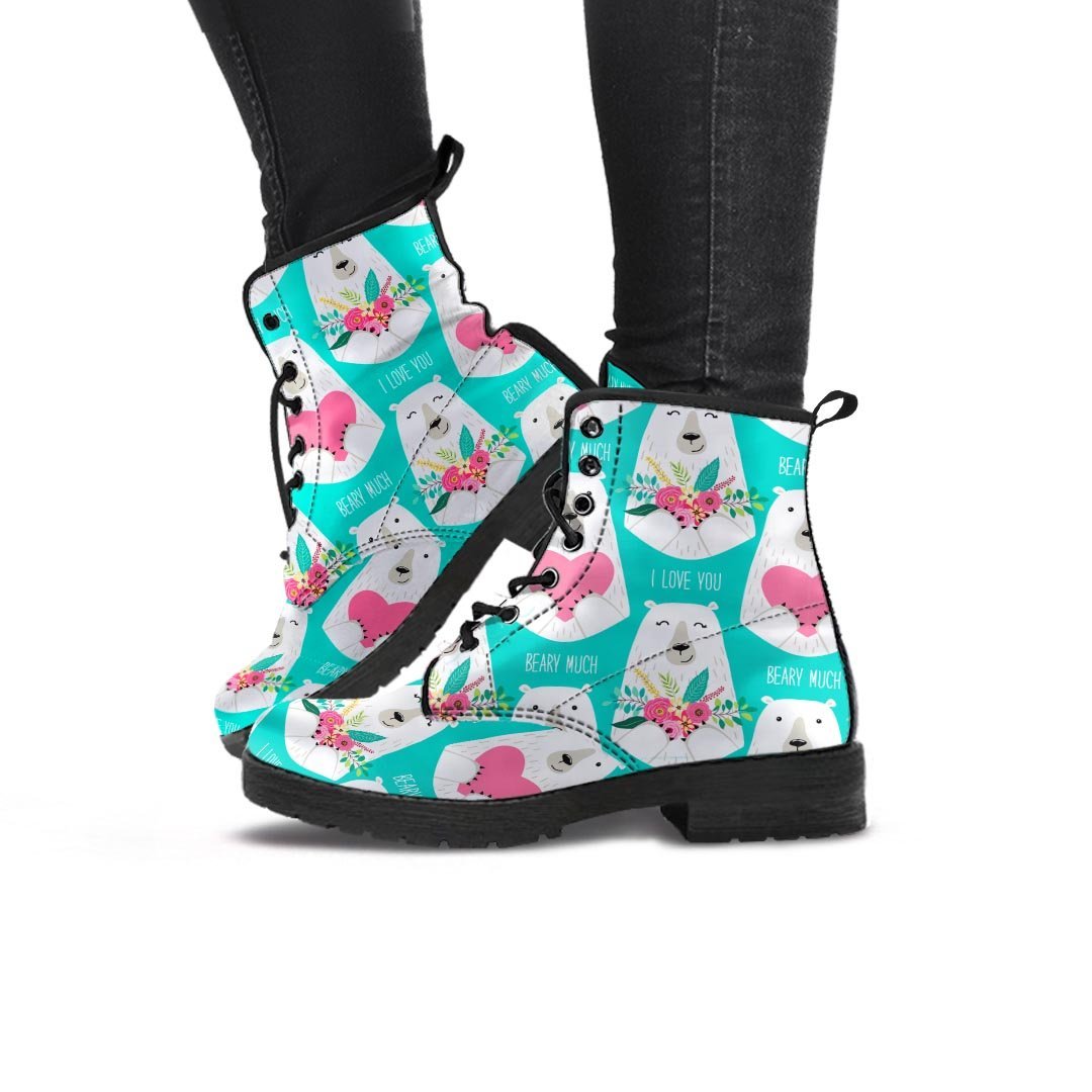 White Mama Bear Women's Boots-grizzshop