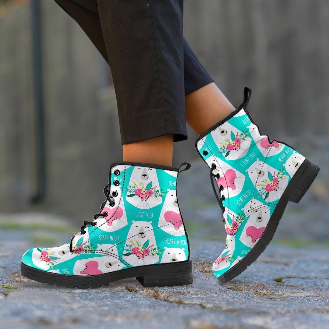White Mama Bear Women's Boots-grizzshop