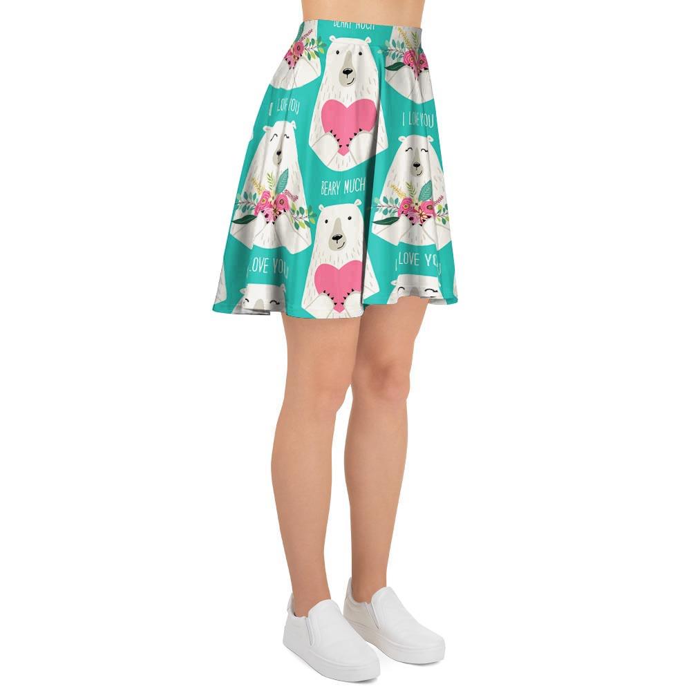 White Mama Bear Women's Skirt-grizzshop