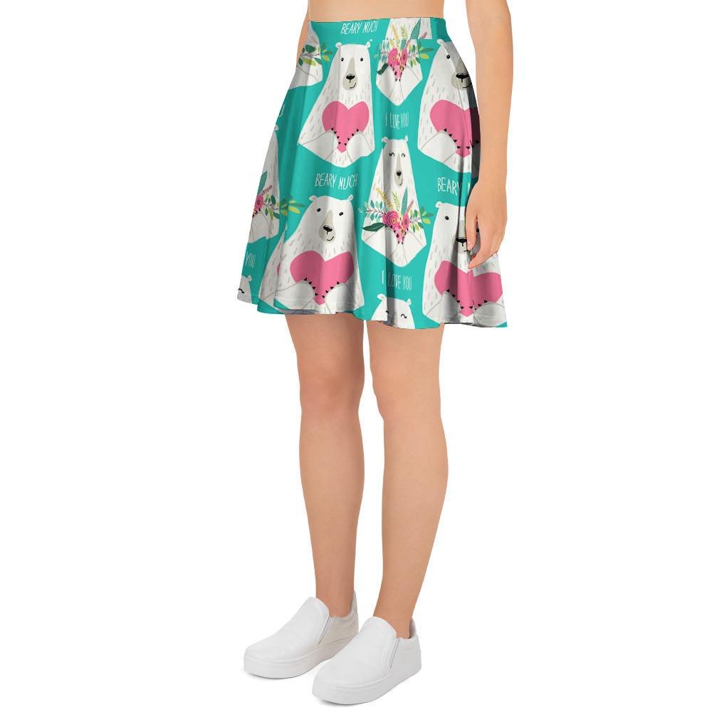 White Mama Bear Women's Skirt-grizzshop