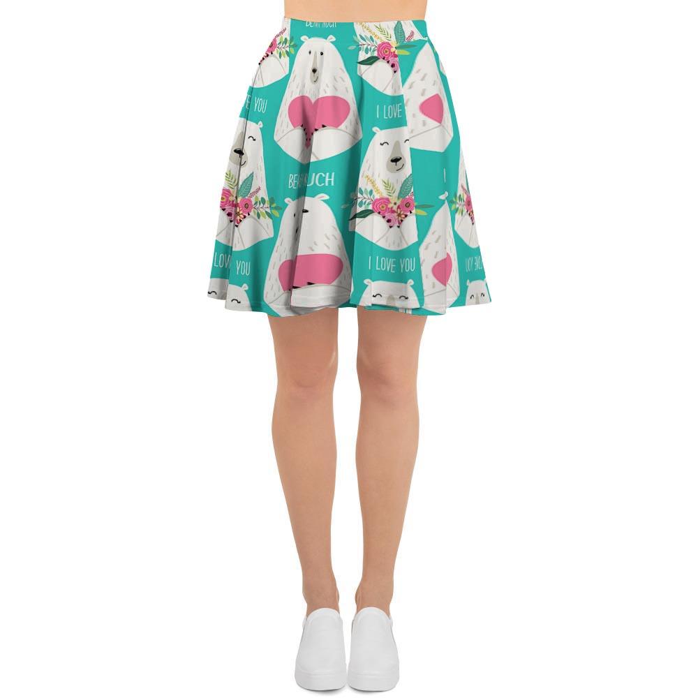 White Mama Bear Women's Skirt-grizzshop