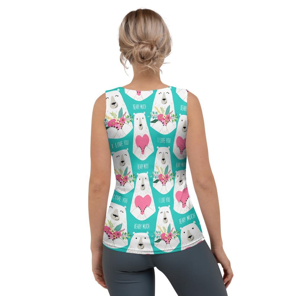 White Mama Bear Women's Tank Top-grizzshop