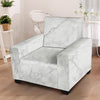 White Marble Armchair Cover-grizzshop