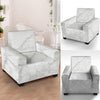 White Marble Armchair Cover-grizzshop