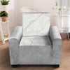 White Marble Armchair Cover-grizzshop