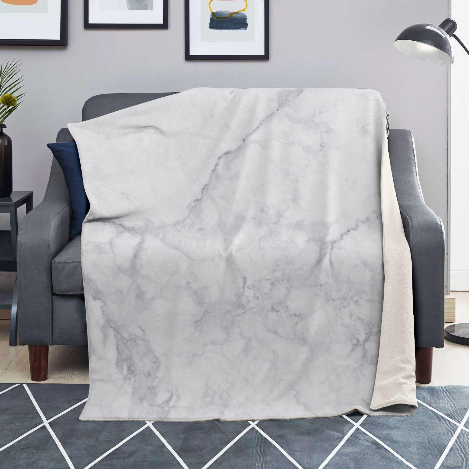 White Marble Blanket-grizzshop