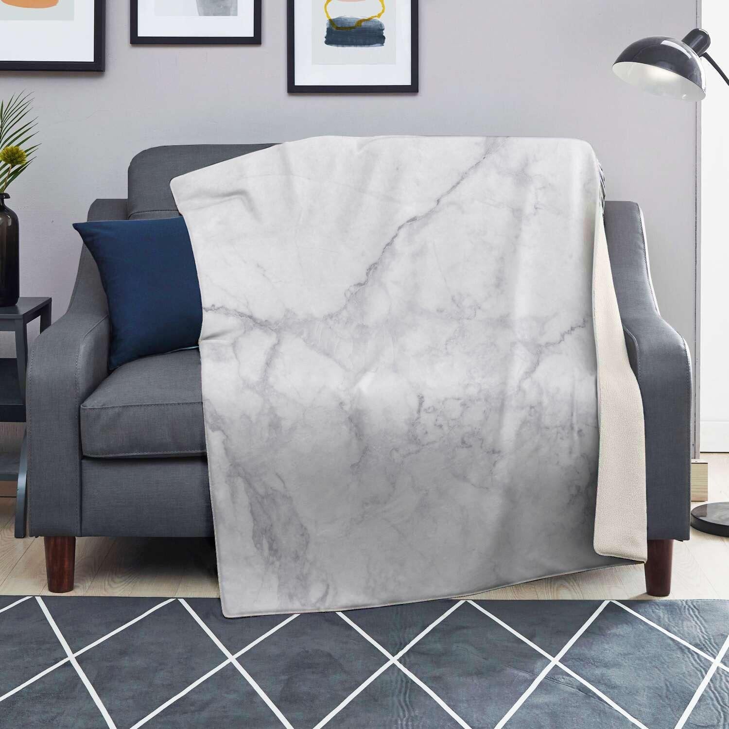 White Marble Blanket-grizzshop