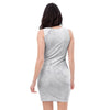 White Marble Bodycon Dress-grizzshop