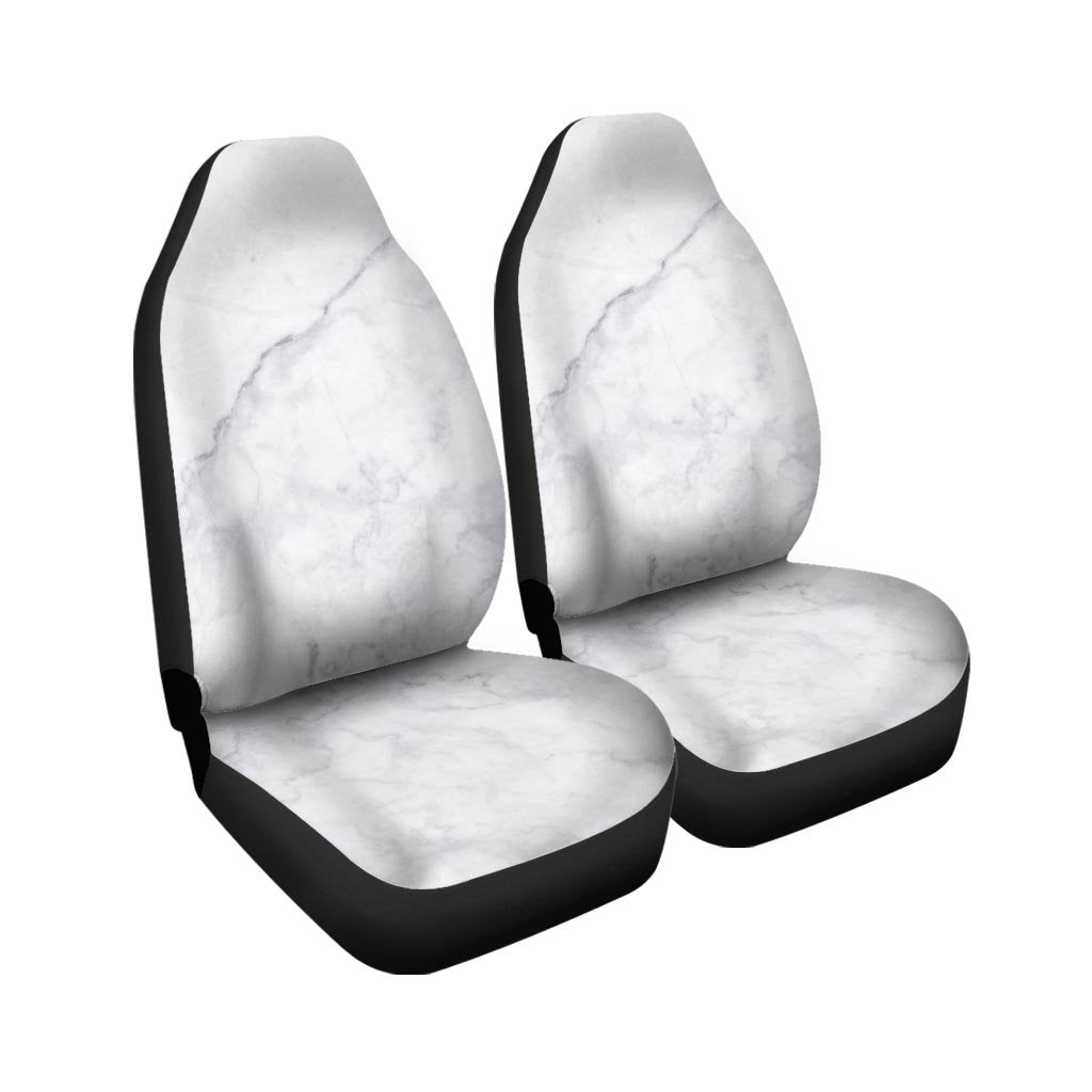 White Marble Car Seat Covers-grizzshop