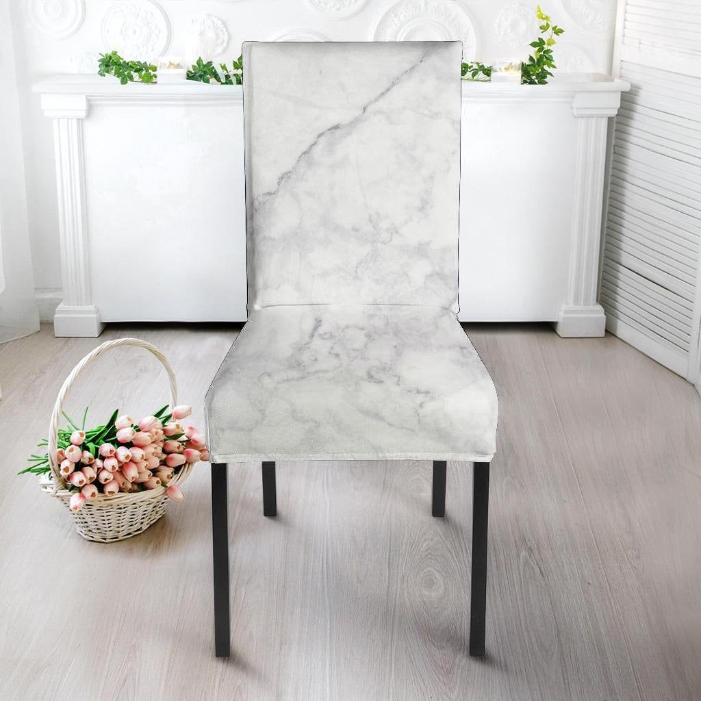 White Marble Chair Cover-grizzshop