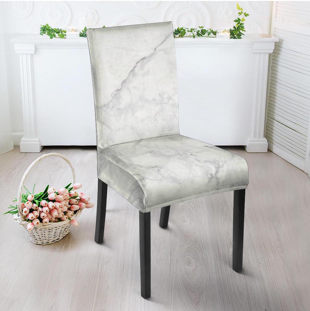 White Marble Chair Cover-grizzshop