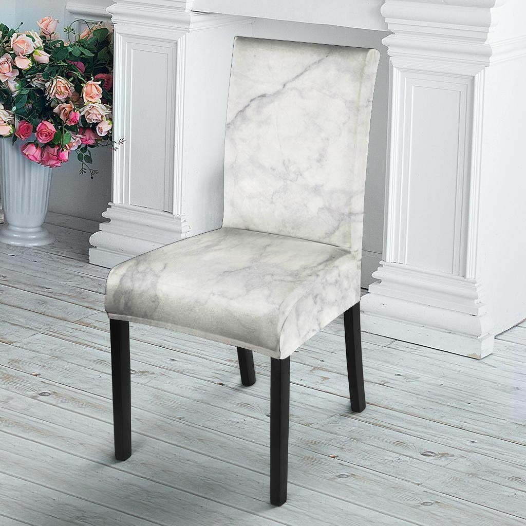 White Marble Chair Cover-grizzshop